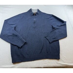 Faherty Blue 1/4 Zip Pullover Men's XL